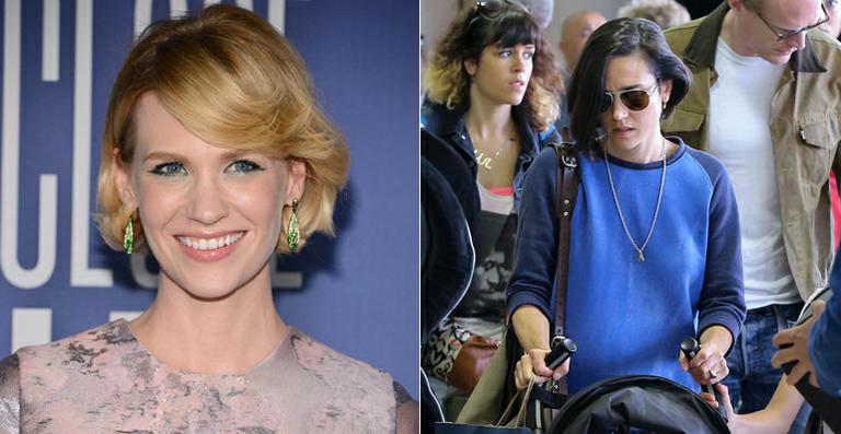 January Jones e Jennifer Connelly apostam no corte chanel