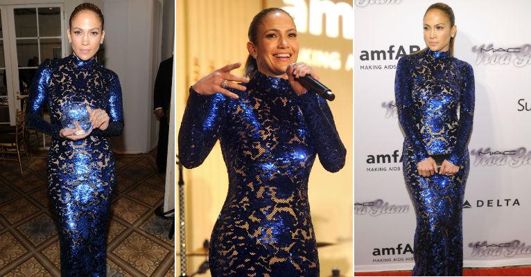 Jennifer Lopez usa look que não valoriza suas curvas