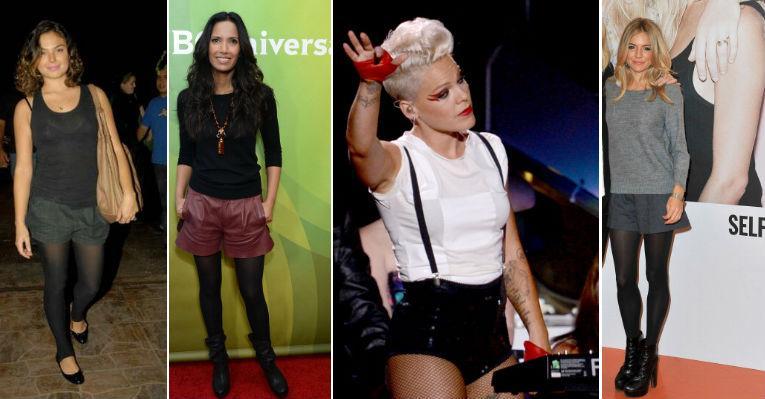 No inverno, o microshort pode ser usado com meia e bota. Confira!