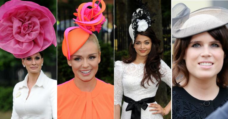 ‘Royal Ascot’: famosas usam chapéus e casquetes criativos em evento esportivo