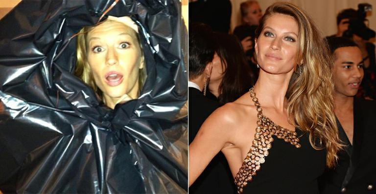 Gisele Bündchen com saco preto? Modelo passa por apuros em Paris