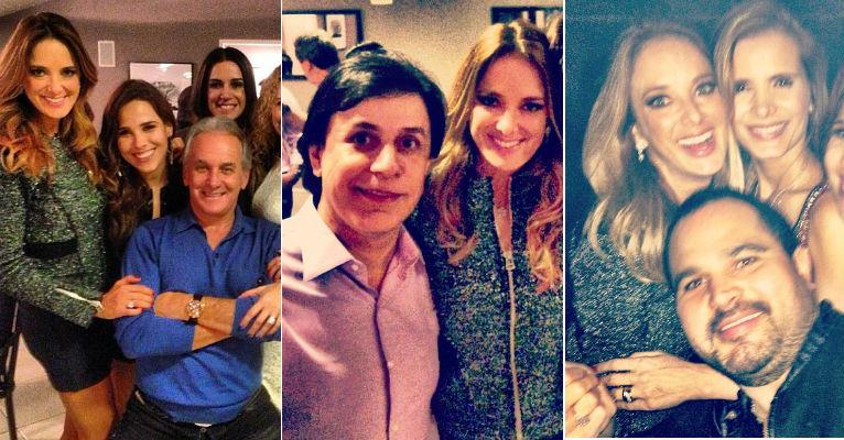 Solteira, Ticiane Pinheiro curte com amigos famosos festa de Faustão