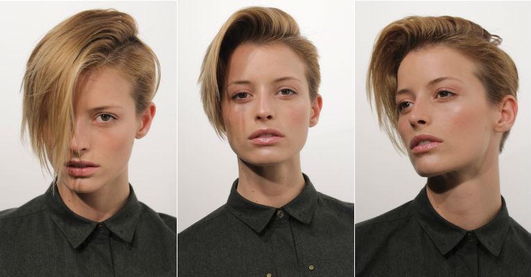 Modelo radicaliza o corte de cabelo para desfilar em Paris