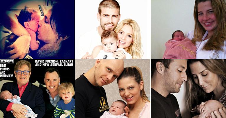 Conheça os bebês de pais famosos que nasceram em 2013