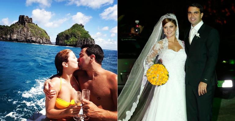 Bárbara Borges mostra foto de sua lua de mel: ‘Vida longa e feliz’