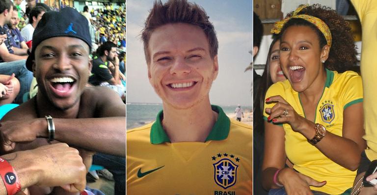 Michel Teló, Thiaguinho e outros famosos na torcida pelo Brasil