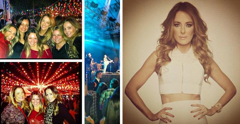 Ticiane Pinheiro curte tradicional festa junina de São Paulo ao lado das amigas