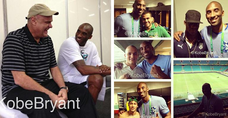 Kobe Bryant chama Oscar Schmidt de ídolo e visita jogadores da Seleção Brasileira