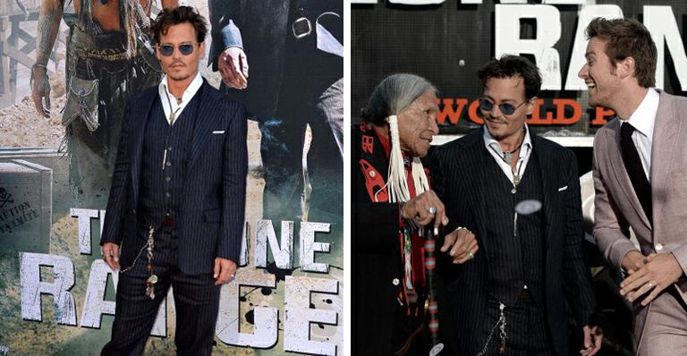 Famosos vão à pré-estreia do filme ‘O Cavaleiro Solitário’ nos EUA, com Johnny Depp no elenco