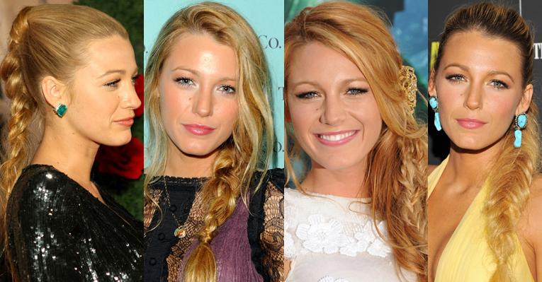 Aprenda o passo a passo para fazer quatro tranças usadas por Blake Lively