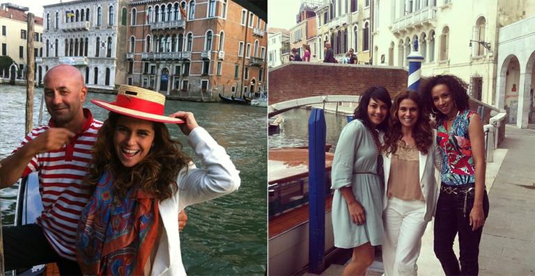Giovanna Antonelli filma em Veneza e mostra fotos dos bastidores