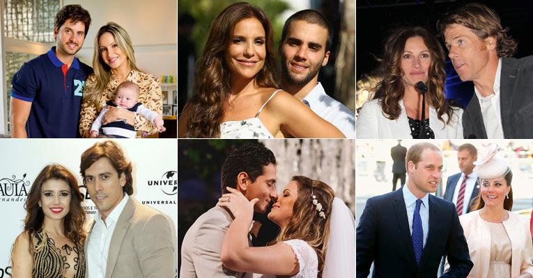 Conheça casais formados por anônimos e famosos