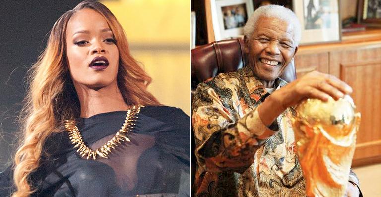 Rihanna reza por Nelson Mandela em mensagem na internet