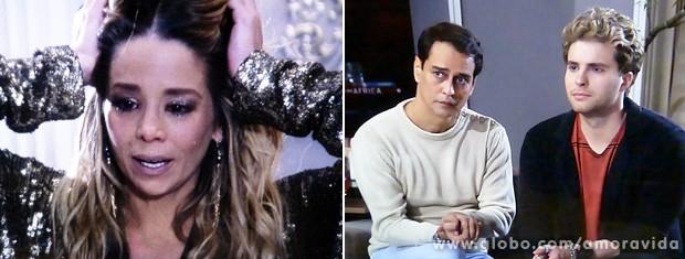 Amarilys surta após Niko e Eron fazerem proposta de barriga de aluguel a ela