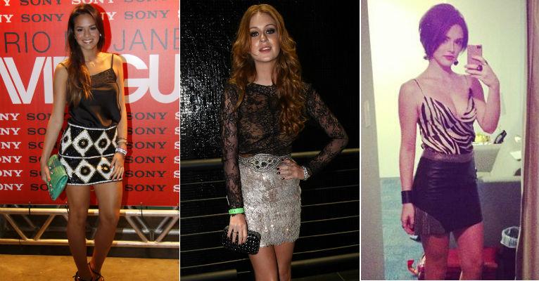 Bruna Marquezine e Marina Ruy Barbosa: aprenda a usar minissaias para festas com as famosas