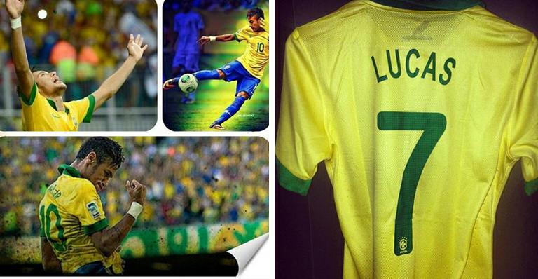Neymar e Lucas mostram os bastidores do jogo entre Brasil e Uruguai