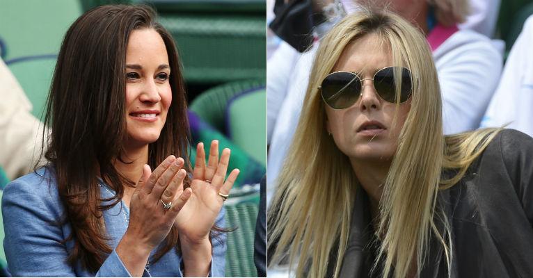 Wimbledon: Maria Sharapova e Pippa Middleton marcam presença em evento esportivo