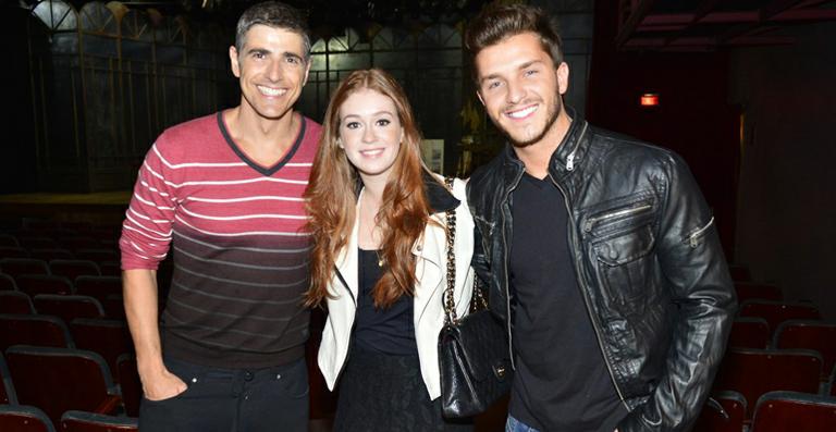 Marina Ruy Barbosa e Klebber Toledo conferem reestreia de Reynaldo Gianecchini em ‘Cruel’