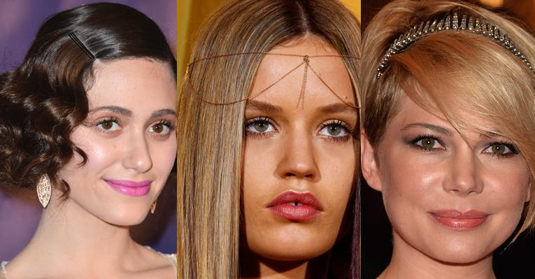 Tiaras, correntes e faixas de cabelo: inspire-se com os acessórios das famosas