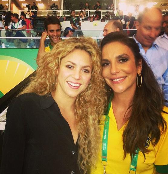Shakira e Ivete Sangalo se encontram no Maracanã