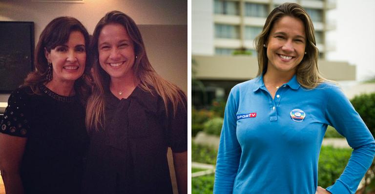 Musas das Copas, Fernanda e Fátima, se encontram pela primeira vez em gravação de programa