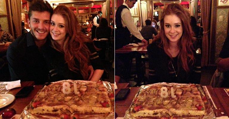 Marina Ruy Barbosa comemora seus 18 anos com jantar surpresa em SP