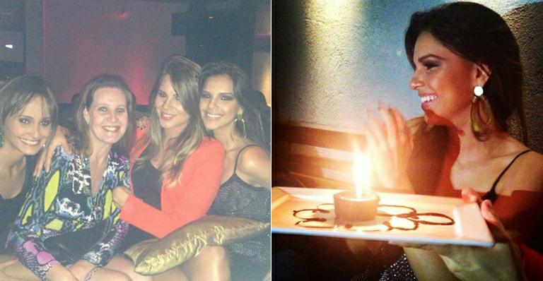 Solteira, Mariana Rios comemora aniversário com amigos