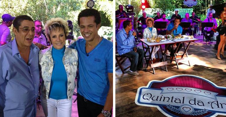 Ana Maria Braga grava programa especial ao lado de Zeca Pagodinho