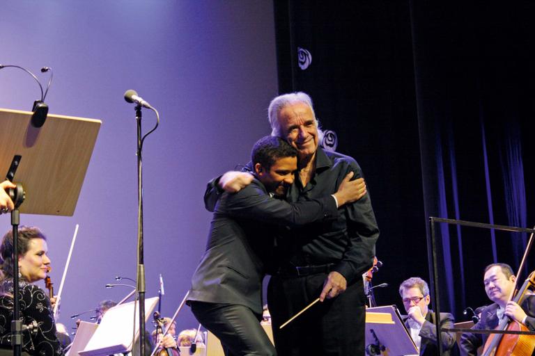 Jean Willian e o seu mestre João Carlos
