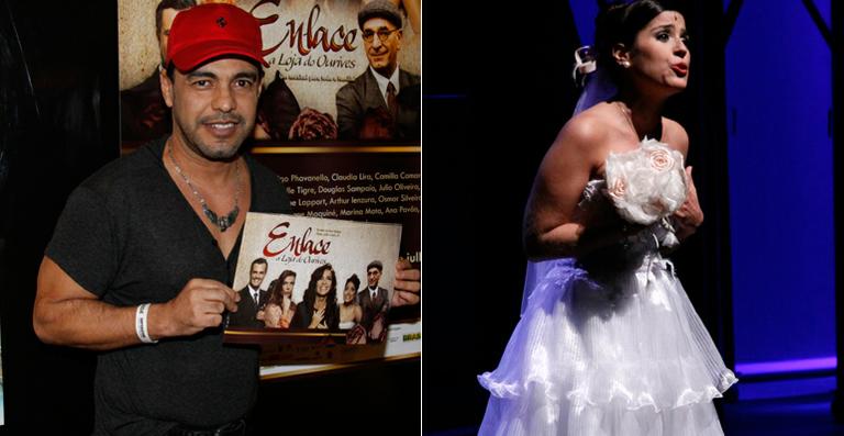 Zezé Di Camargo confere a estreia do novo musical de sua filha Camilla Camargo no Rio