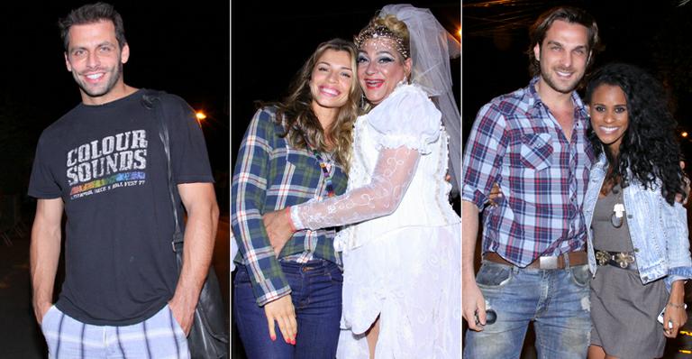 Grazi Massafera e Henri Castelli vão a festa julina de ‘Flor do Caribe’