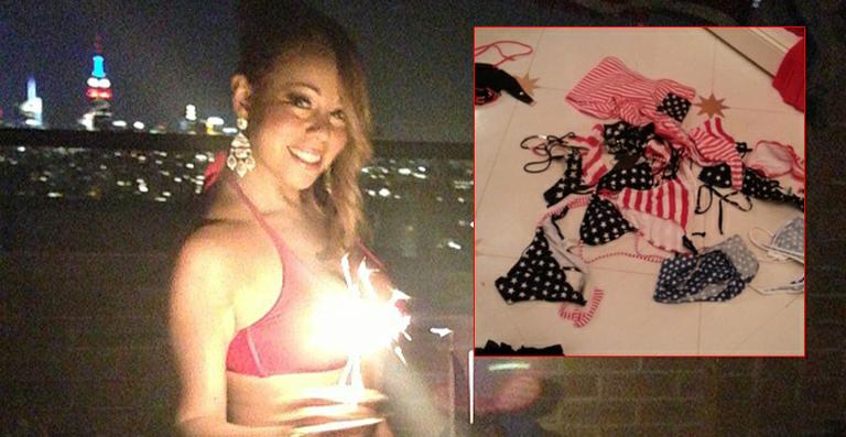 Mariah Carey mostra curvas e coleção de biquínis em vídeo. Assista!