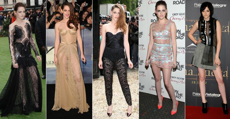 As transparências nos looks de Kristen Stewart