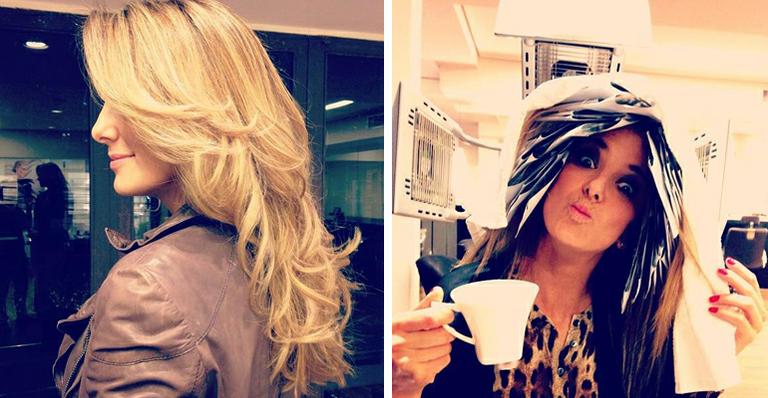 Ticiane Pinheiro muda o visual e fica mais loira: “Cabelo novo, vida nova”