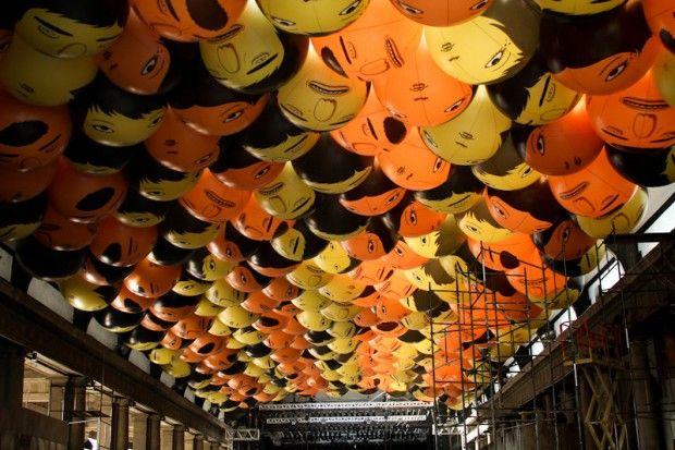 OsGemeos organizam instalação em homenagem ao coreógrafo Slava Polunin