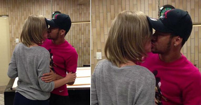 Neymar publica foto ‘suspeita’ no Instagram. Quem será a loira que ele está beijando?