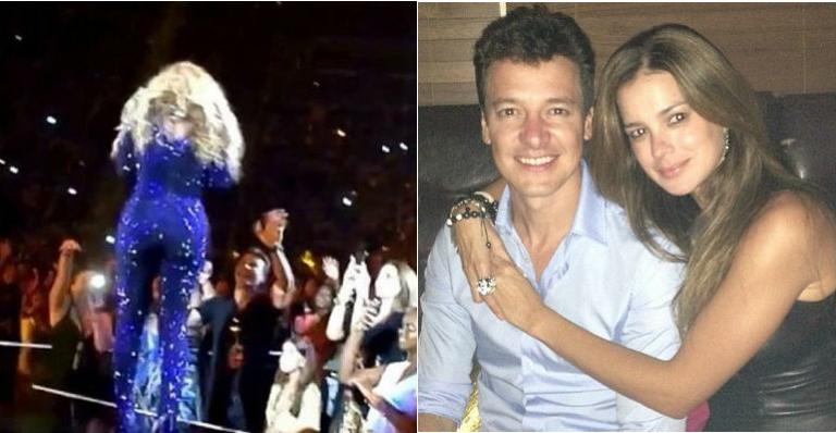 Rodrigo Faro recebe carinho de Beyoncé durante show em Miami