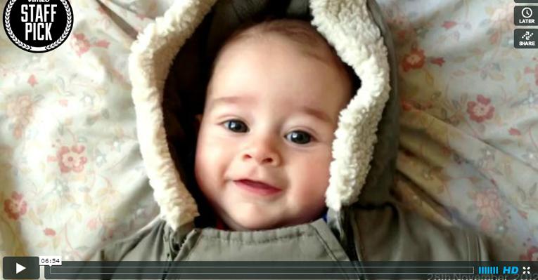 Vídeo reúne 1 segundo de cada dia de um bebê até ele completar 1 ano. Assista!