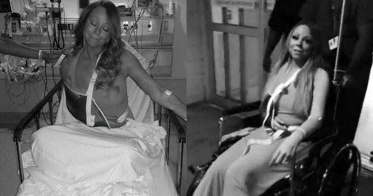 Mariah Carey mostra vídeo ao deixar o hospital após deslocar o ombro