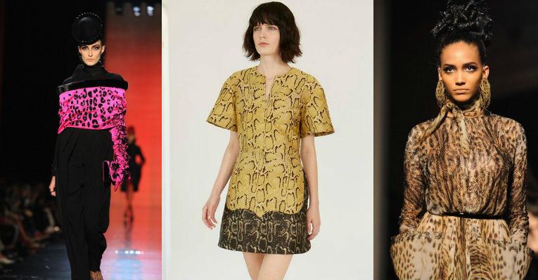 Animal print é tendência no inverno. Reveja suas aparições nas passarelas