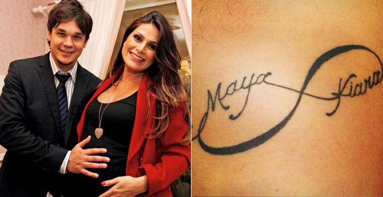 Leandro, do KLB, tatua os nomes das filhas gêmeas no peito