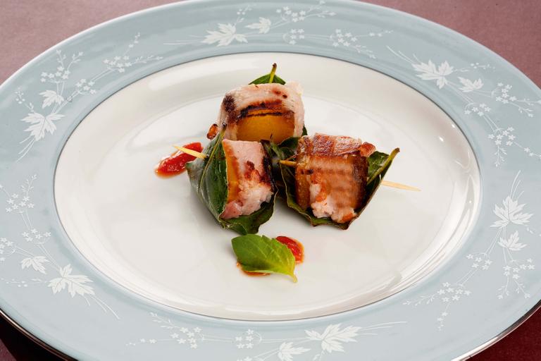 Faggottini de abóbora com bacon