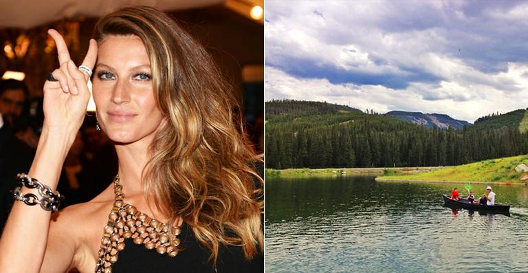 Gisele Bündchen mostra a pescaria de Tom Brady com os filhos