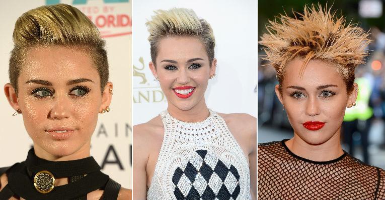 Cabelo curto é versátil: veja o passo a passo de quatro penteados de Miley Cyrus