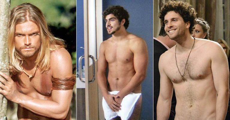 Atores sem roupa em novela