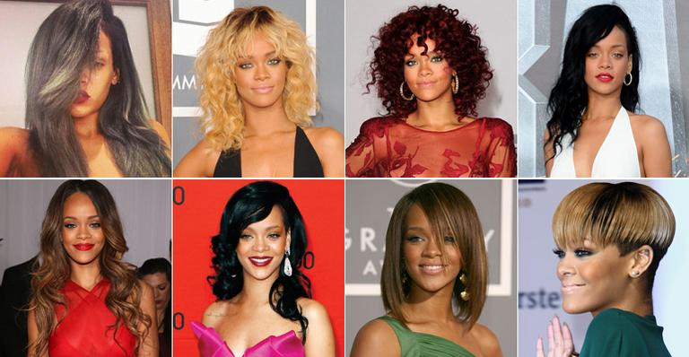 Relembre os diferentes looks da cantora Rihanna