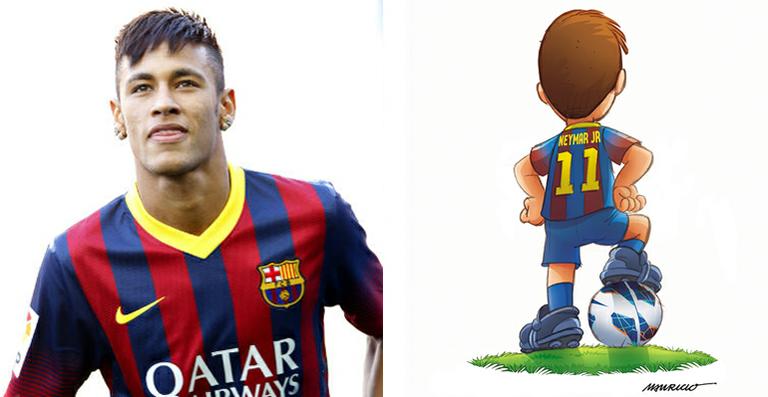 Personagem de Neymar nos quadrinhos ganha camisa do Barcelona