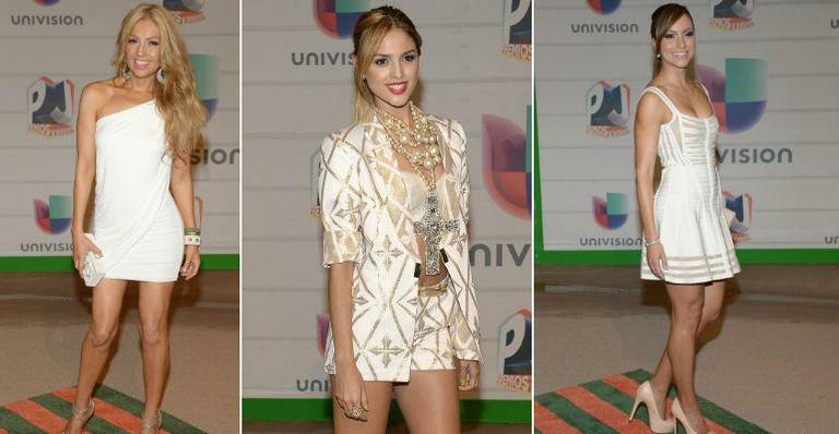 Vestido branco é destaque no red carpet do Premios Juventud. Veja dicas para usar