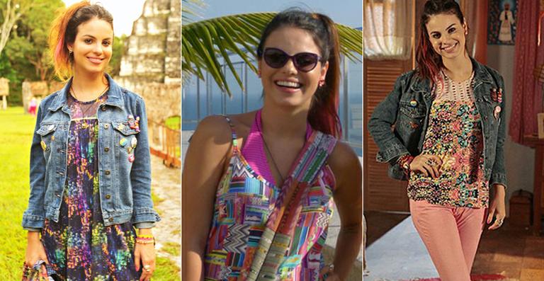 O mix de estampas dos looks de Sthefany Brito em ‘Flor do Caribe’