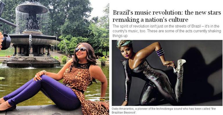 Jornal inglês The Guardian destaca Gaby Amarantos e diz que ela faz parte de uma revolução na música